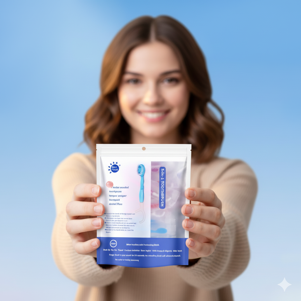 5 in 1 Travel Toothbrush