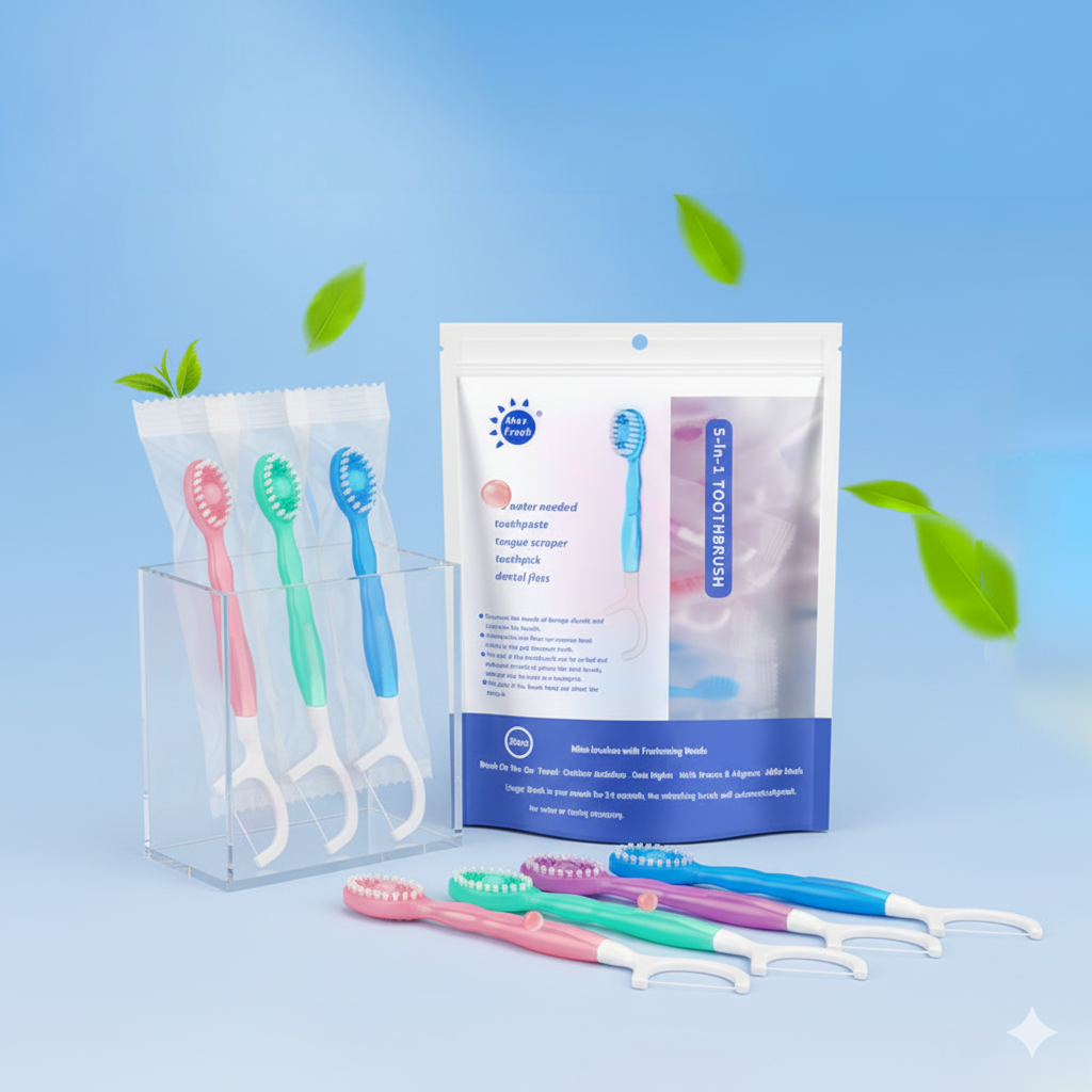 5 in 1 Travel Toothbrush